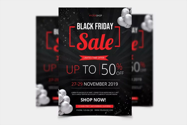 Black Friday Sale PSD Flyer Design