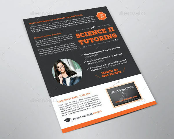 Business Promotion Tutoring Flyer Template