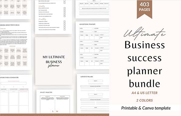 Business planner Documents Bundle