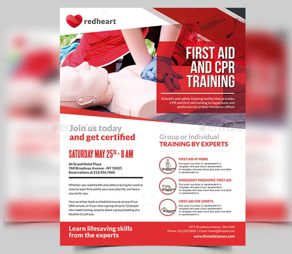 CPR Training Flyer Template