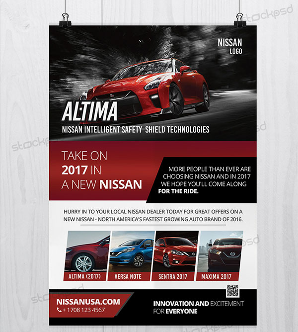 Car Free Flyer Template