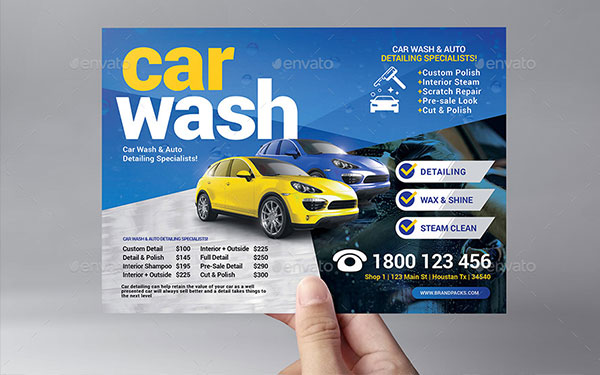Car Wash Flyer Premium Template