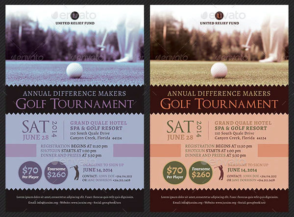 Charity Golf Tournament Flyer Template