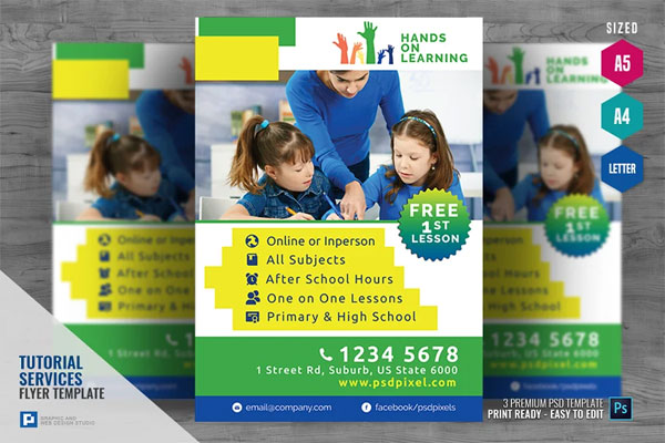 Child Tutoring Services Flyer Template