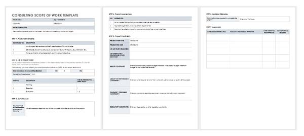 Consulting Scope of Work Template