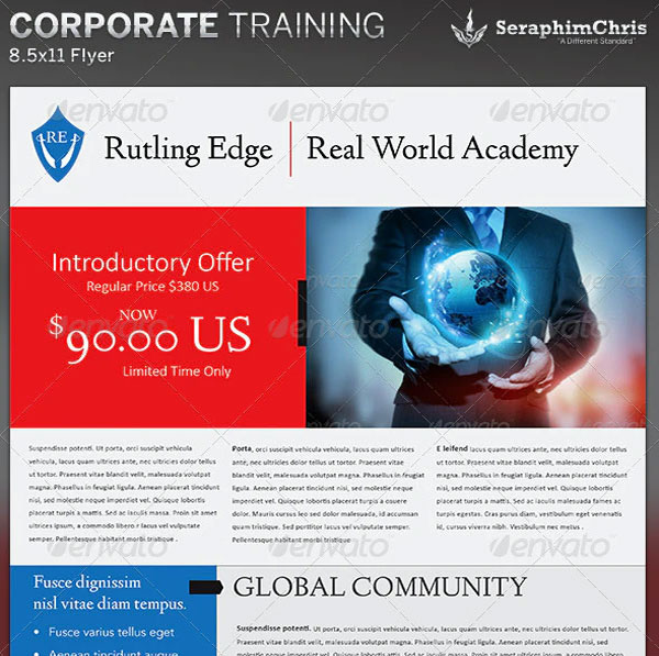 Corporate Training Flyer Template