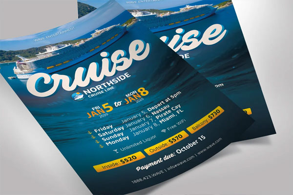 Cruise Flyer Photoshop Template