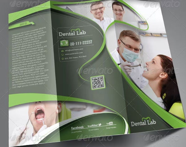 Dental Trifold Brochure Premium Template