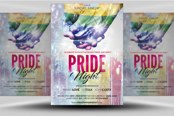 Editable Gay Pride Flyer