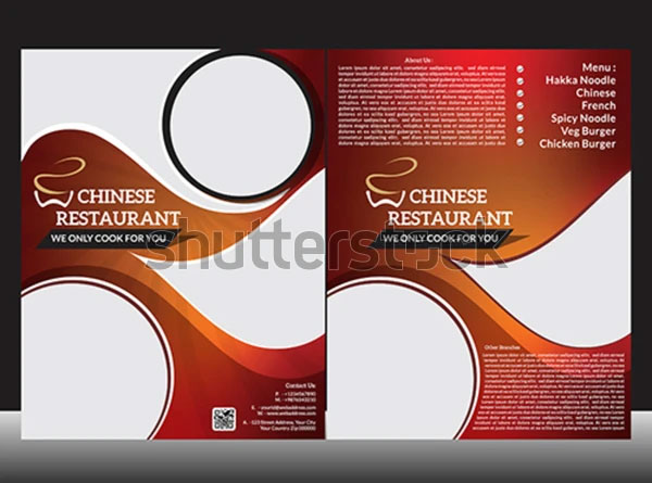 Editable Restaurant Flyer Design
