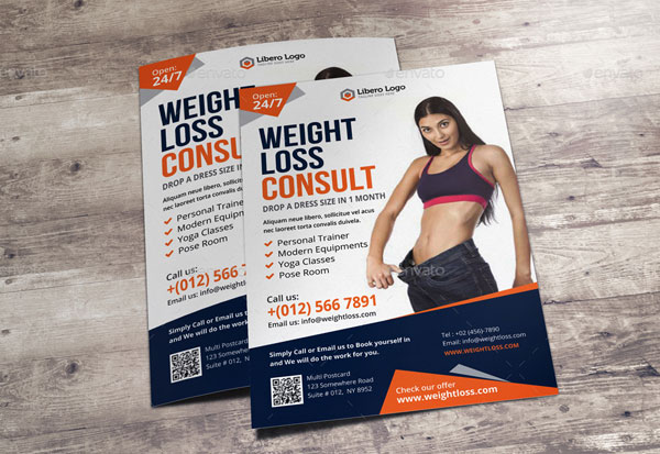 Fitness Weight Loss Flyer Design
