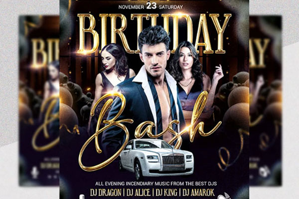 Free Birthday Party Flyer Templates