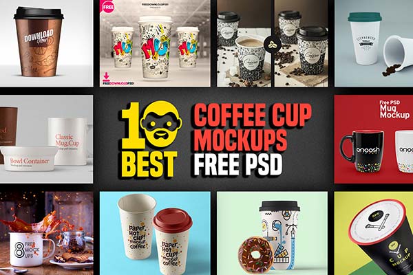 Free Coffee Cup Mockups Bundle