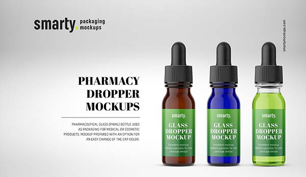Free Dropper Bottle Mockups
