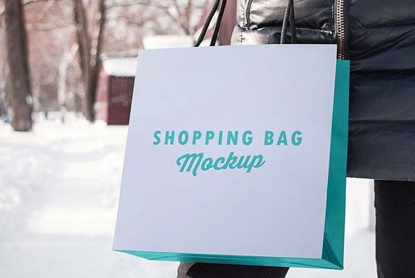 Free Editable Shopping Bag Mockup