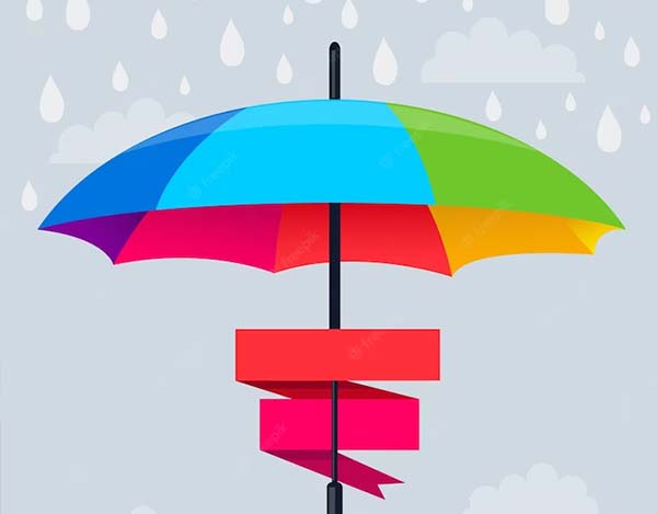 Free Rainbow Umbrella