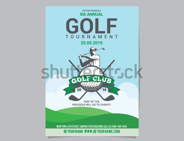 Golf Flyer Layout Design Template