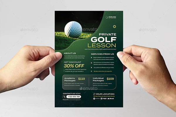 Golfing Flyer Template