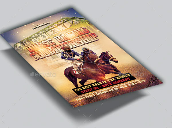 Horse Flyer Templates - Premier PSD, Ai, Word ( Doc ), InDesign