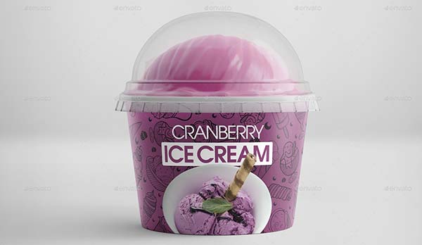 Ice Cream Cup Editable Mockup