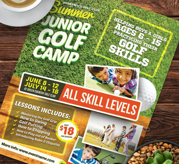 Junior Golf Camp Flyer Template