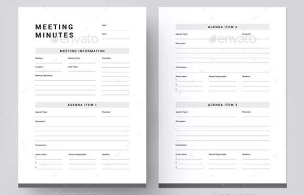 Meeting Minutes Word Template