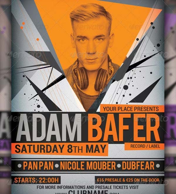 Modern Minimal Party Flyer Template