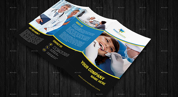 Premium Dental Trifold Brochure Template