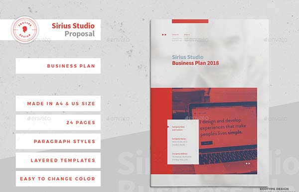 Professional Business Plan Report Template