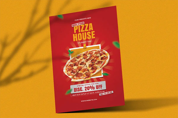 Rundin Pizza Restaurant Flyer