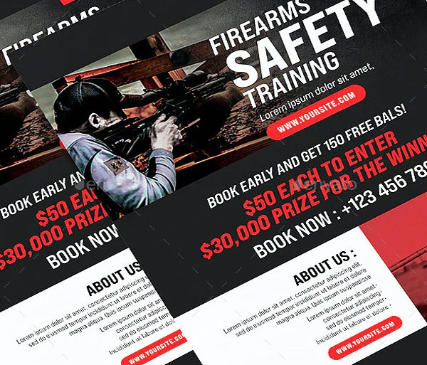 Safety Training Course Flyer Template