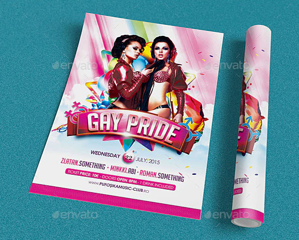 Sample Gay Pride Flyer Template