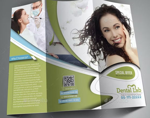 Simple Dental Trifold Brochure Template