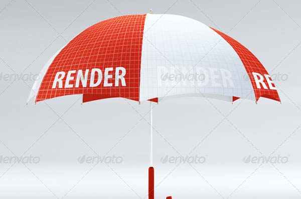 Smart Object Umbrella Mockup