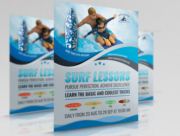 Surf Training Flyer Template