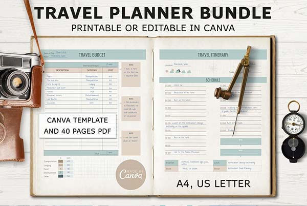 Travel Itinerary Templates Word