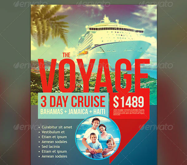 Vacation Cruise Travel Flyer Template