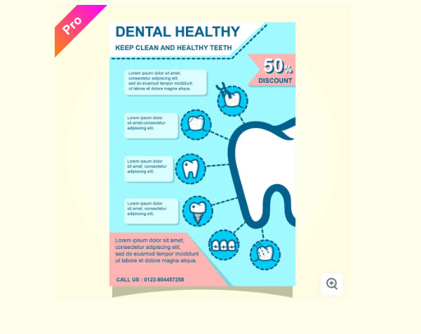 Vector Dental Clinic Flyer Design