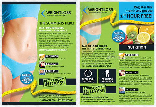 Weight Loss & Fitness Business Flyer