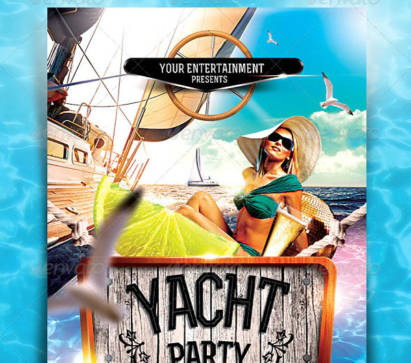 Yacht Cruise Party Flyer Template