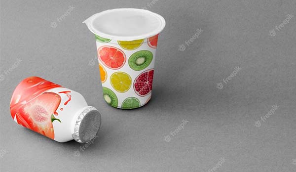 Yogurt Free Cup Mockup