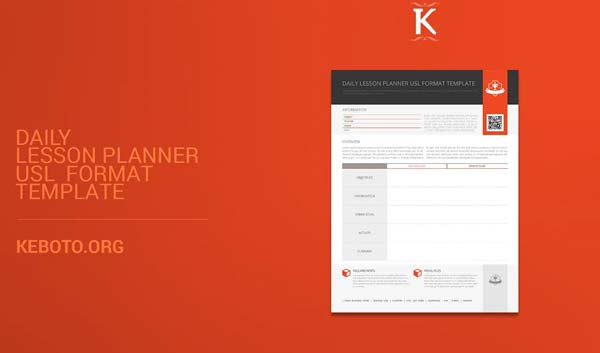 Daily Lesson Planner Template