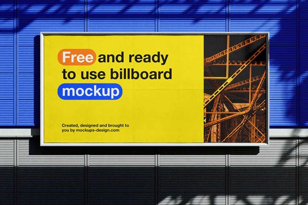 Free Customizable Billboard Mockup