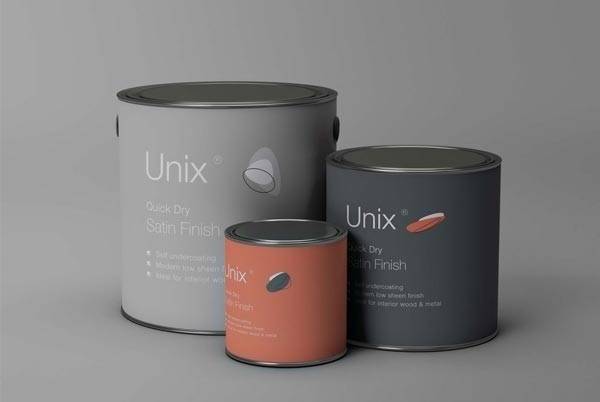 Free Paint Metal Can Mockup