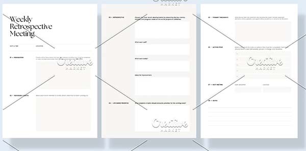 Meeting Agenda Notes Templates