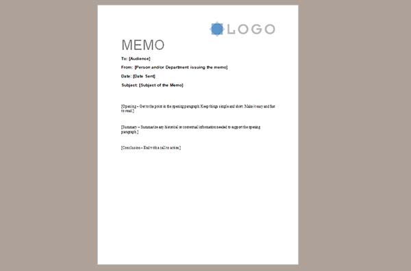 Sample Memo Letter Free Template