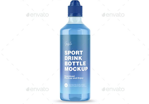 Sport Drink Bottle Mockup