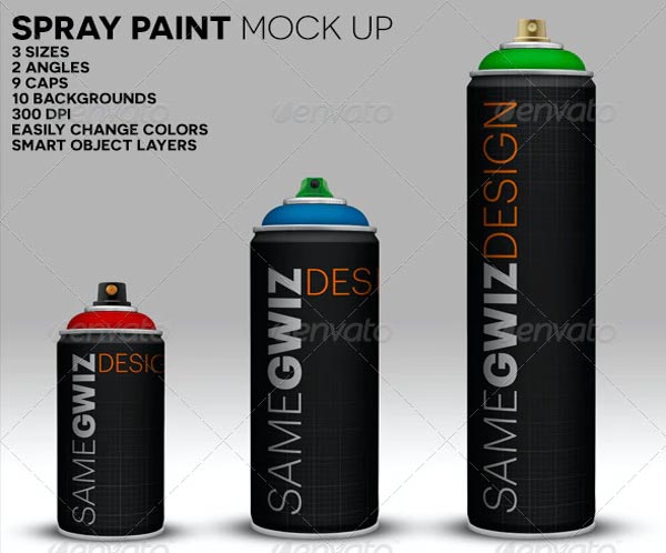 Spray Paint Can Mock Up