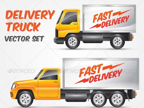Vector Delivery Truck