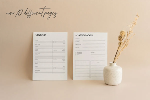 All-in-One Wedding Planner Brochure Template